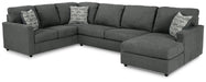 Edenfield 3-Piece Sectional with Ottoman Homeline Furniture