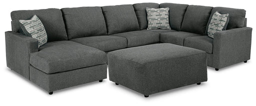 Edenfield 3-Piece Sectional with Ottoman Homeline Furniture