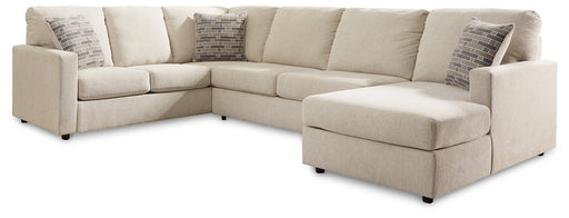 Edenfield 3-Piece Sectional with Ottoman Homeline Furniture