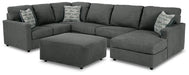 Edenfield 3-Piece Sectional with Ottoman Homeline Furniture