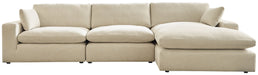 Elyza 3-Piece Sectional with Chaise Homeline Furniture