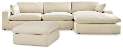 Elyza 3-Piece Sectional with Ottoman Homeline Furniture