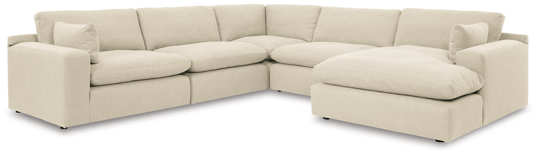 Elyza 5-Piece Sectional with Chaise Homeline Furniture