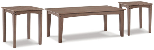 Emmeline Outdoor Coffee Table with 2 End Tables Homeline Furniture