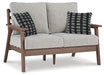 Emmeline Outdoor Loveseat with Coffee Table Homeline Furniture