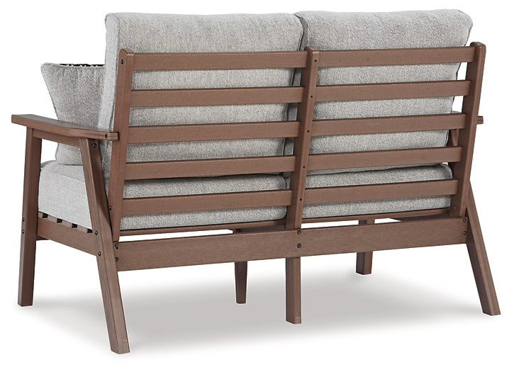 Emmeline Outdoor Loveseat with Coffee Table Homeline Furniture