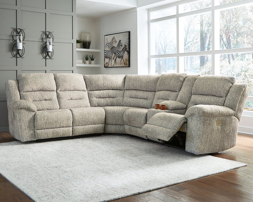 Family Den 3-Piece Power Reclining Sectional Homeline Furniture