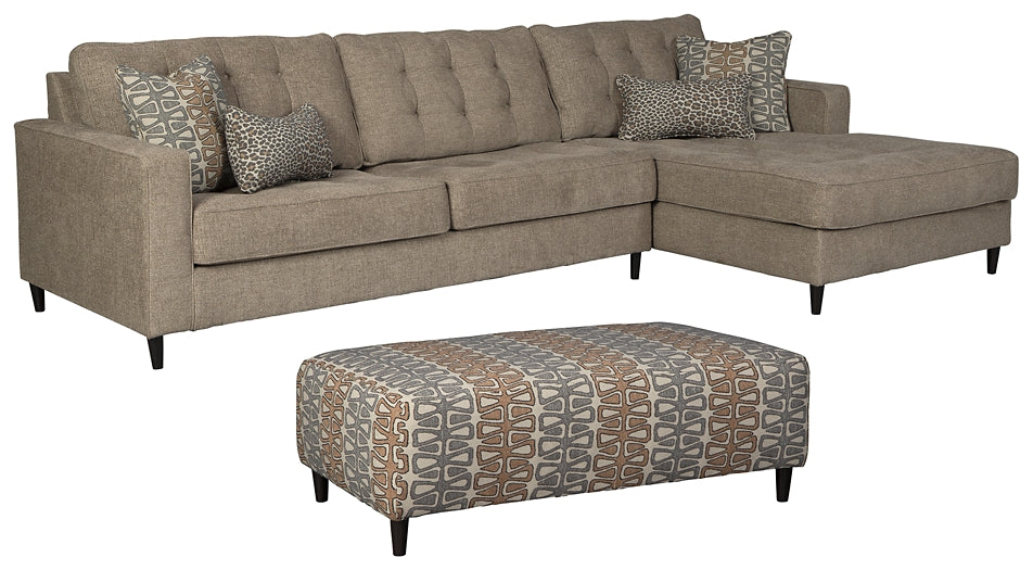 Flintshire 2-Piece Sectional with Ottoman Homeline Furniture