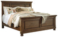 Flynnter Queen Panel Bed with Mirrored Dresser Homeline Furniture