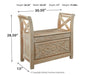 Fossil Ridge Accent Bench Homeline Furniture