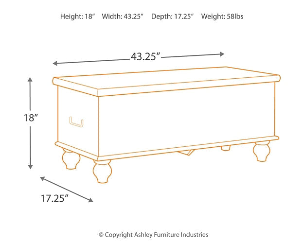 Fossil Ridge Storage Bench Homeline Furniture