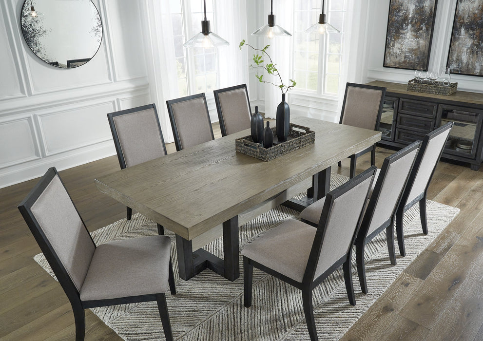 Foyland Dining Table and 8 Chairs Homeline Furniture