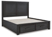 Foyland King Panel Storage Bed with Dresser Homeline Furniture