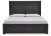 Foyland King Panel Storage Bed with Dresser Homeline Furniture