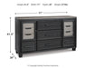 Foyland King Panel Storage Bed with Dresser Homeline Furniture