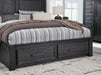 Foyland King Panel Storage Bed with Dresser Homeline Furniture