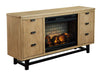 Freslowe TV Stand with Electric Fireplace Homeline Furniture