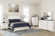 Gerridan Full Panel Bed with Mirrored Dresser, Chest and Nightstand Homeline Furniture