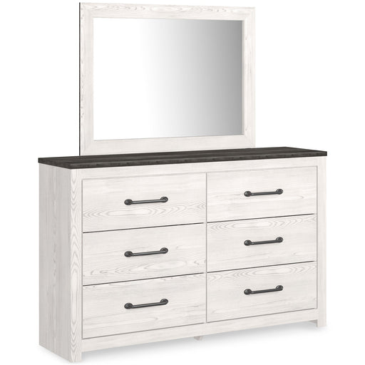 Gerridan Full Panel Bed with Mirrored Dresser and Chest Homeline Furniture