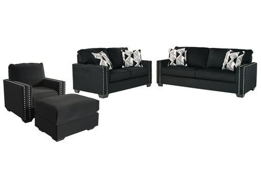 Gleston Sofa, Loveseat, Chair and Ottoman Homeline Furniture