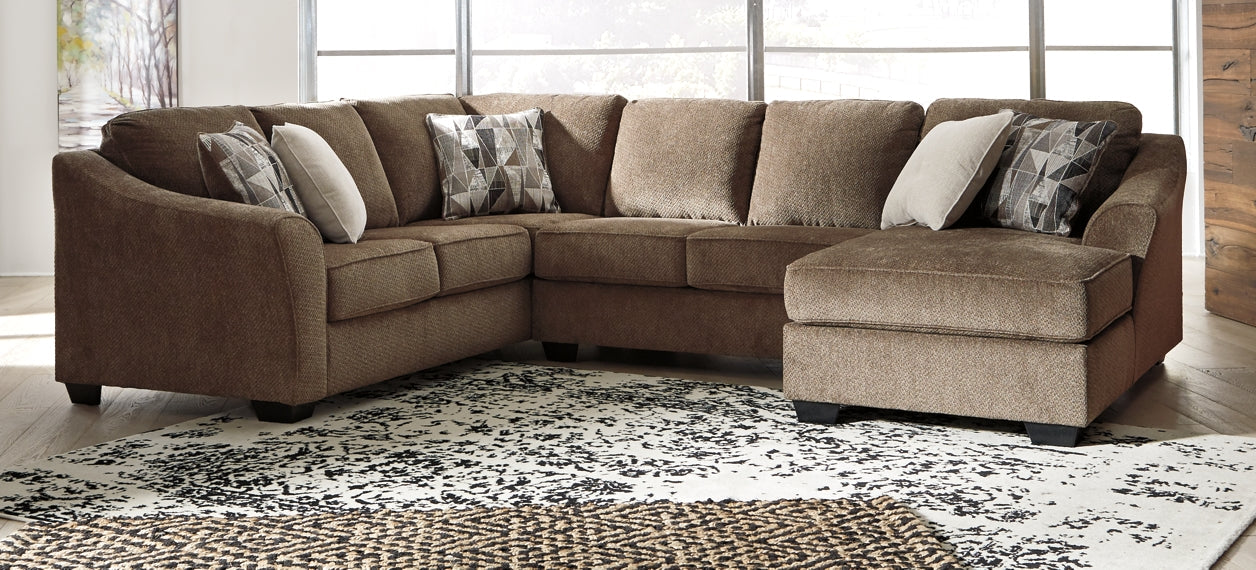 Graftin 3-Piece Sectional with Chaise Homeline Furniture