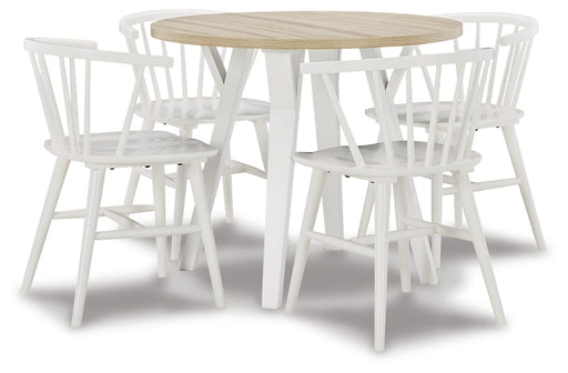 Grannen Dining Table and 4 Chairs Homeline Furniture