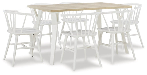 Grannen Dining Table and 6 Chairs Homeline Furniture