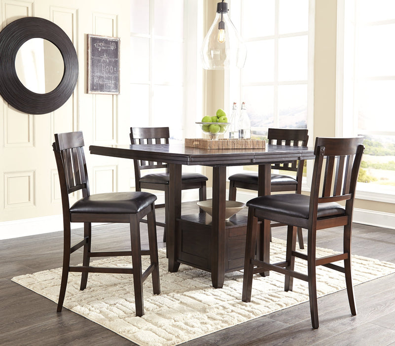 Haddigan Counter Height Dining Table and 4 Barstools Homeline Furniture