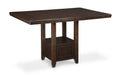 Haddigan Counter Height Dining Table and 4 Barstools with Storage Homeline Furniture