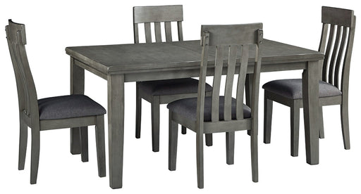 Hallanden Dining Table and 4 Chairs Homeline Furniture