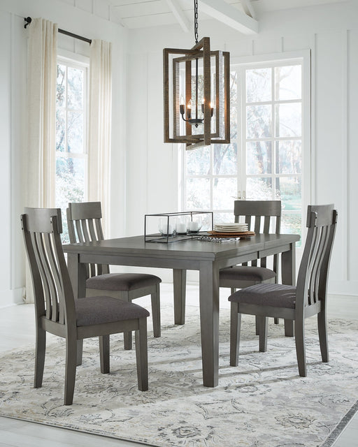 Hallanden Dining Table and 4 Chairs Homeline Furniture