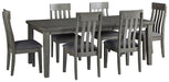 Hallanden Dining Table and 6 Chairs Homeline Furniture