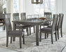 Hallanden Dining Table and 6 Chairs Homeline Furniture