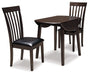 Hammis Dining Table and 2 Chairs Homeline Furniture