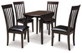 Hammis Dining Table and 4 Chairs Homeline Furniture