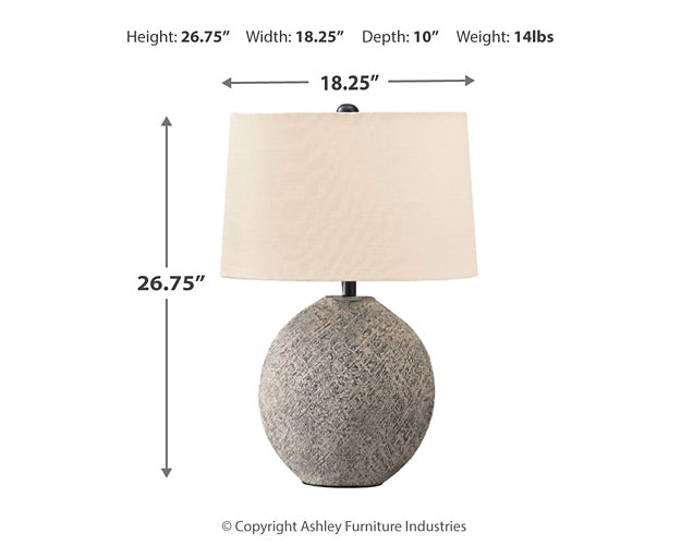 Harif Paper Table Lamp (1/CN) Homeline Furniture