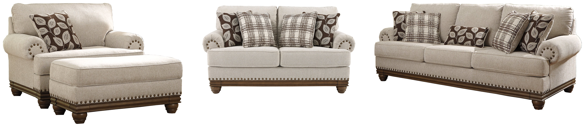 Harleson Sofa, Loveseat, Chair and Ottoman Homeline Furniture