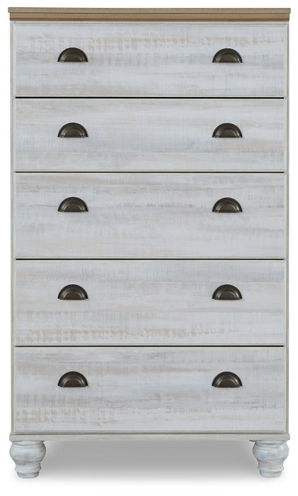 Haven Bay Five Drawer Chest Homeline Furniture