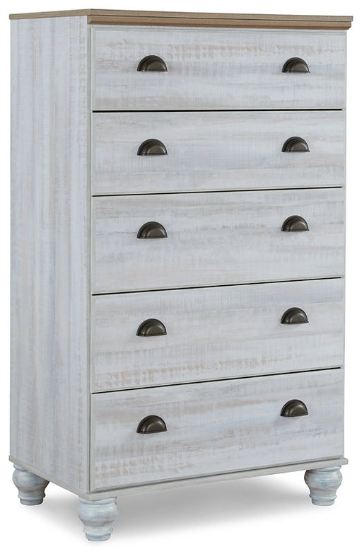 Haven Bay Five Drawer Chest Homeline Furniture