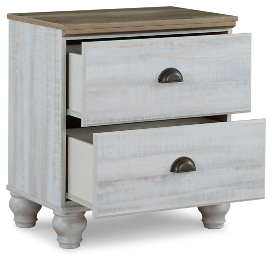 Haven Bay King Panel Bed with Mirrored Dresser, Chest and 2 Nightstands Homeline Furniture