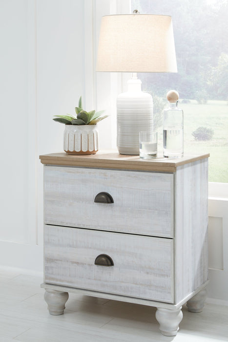 Haven Bay Two Drawer Night Stand Homeline Furniture