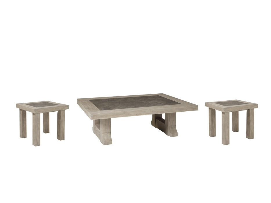 Hennington Coffee Table with 2 End Tables Homeline Furniture