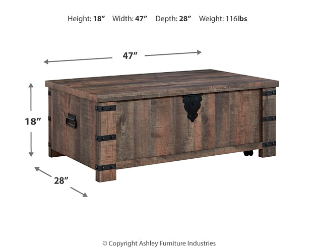 Hollum Lift Top Cocktail Table Homeline Furniture