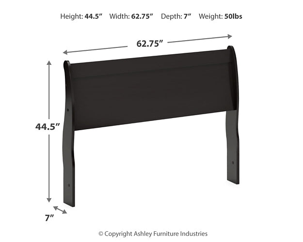 Huey Vineyard Queen Sleigh Headboard with Mirrored Dresser and 2 Nightstands Homeline Furniture