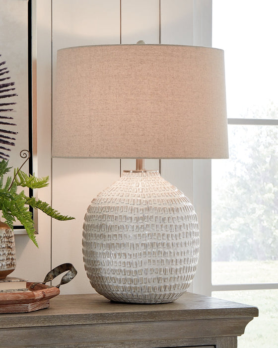 Jamon Ceramic Table Lamp (1/CN) Homeline Furniture