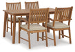 Janiyah Outdoor Dining Table and 4 Chairs Homeline Furniture