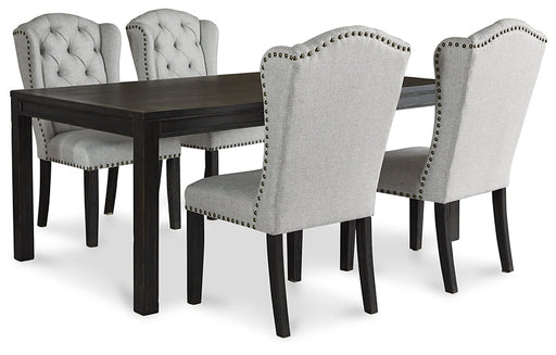 Jeanette Dining Table and 4 Chairs Homeline Furniture