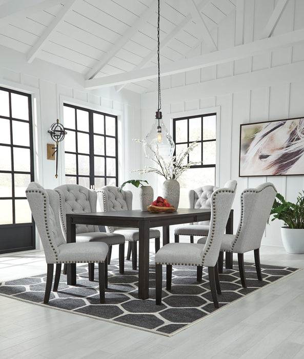 Jeanette Dining Table and 6 Chairs Homeline Furniture