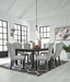 Jeanette Dining Table and 6 Chairs Homeline Furniture