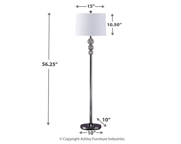 Joaquin Crystal Floor Lamp (1/CN) Homeline Furniture